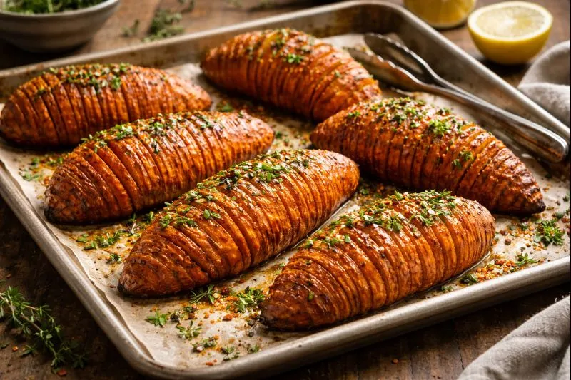 HasselBack Sweet Potatoes